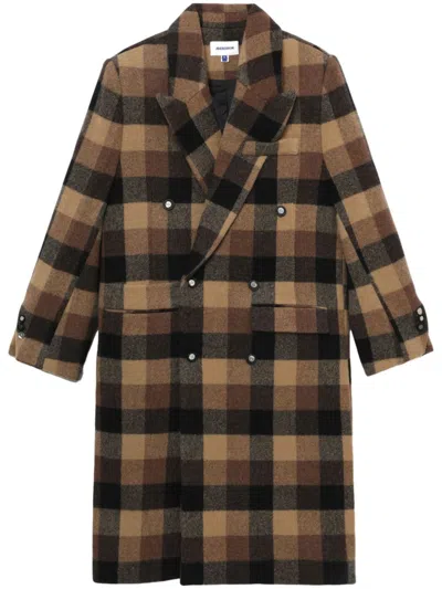 Ader Error Brown Double-breasted Coat