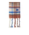Ader Error Checked Knitted Scarf In Multicolor