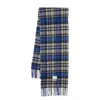 Ader Error Check-pattern Wool Scarf In Blue