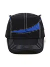 Ader Error Colour-block Panelled Cap In Black
