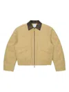 Ader Error Contrast-collar Long-sleeve Jacket In Neutral