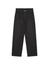 Ader Error Contrast-stitch Straight-leg Jeans In Multi