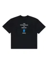 Ader Error Black Blue Net Product. 49 T-shirt In Black