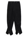Ader Error Cotton Tapered Jeans In Black