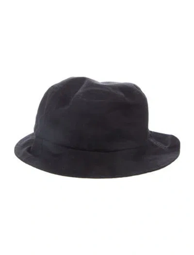 Pre-owned Ader Error Cotton-blend Black Embroidered Bucket Hat
