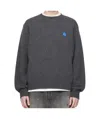 Ader Error Crew Neck Long Sleeve Sweater In Black
