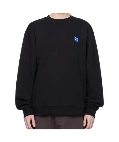 Ader Error Crew Neck Long Sleeve Sweatshirt In Black