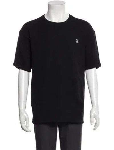 Pre-owned Ader Error Crew Neck Short Sleeve Sweatshirt In Black