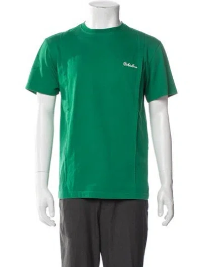 Pre-owned Ader Error Crew Neck Short Sleeve T-shirt In Green