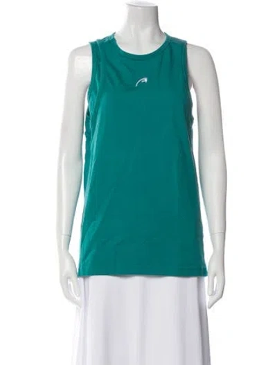 Pre-owned Ader Error Crew Neck Sleeveless Top In Green