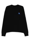 Ader Error Crew Neck Sweater In Black