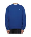 Ader Error Blue Patch Sweatshirt In Blue
