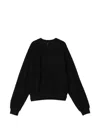 Ader Error 크로셰 패치 텍스처 스웨터 In Black