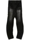 Ader Error Curved Fit Jeans In Black