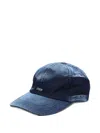 Ader Error Denim-effect Metal-detail Baseball Cap In Blue