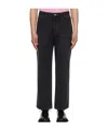 Ader Error Denim Trousers With Belt Loops In Black