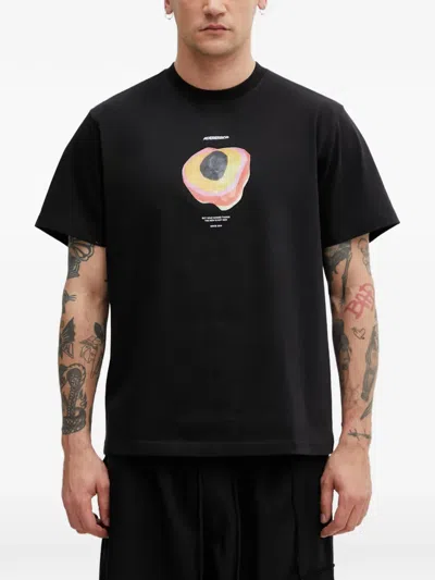 Ader Error Dimension Ball Graphic-print T-shirt In Black