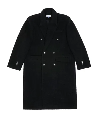 Ader Error Double-breasted Coat In Black