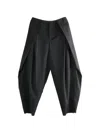 Ader Error Draped Trousers In Black