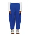 Ader Error Drawstring Pleated Sweatpants In Blue
