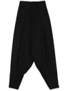 Ader Error Drop-crotch Trousers In Black