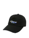 Ader Error Embroidered-logo Baseball Cap In Black