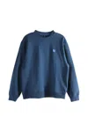 Ader Error Embroidered-logo Sweatshirt In Blue