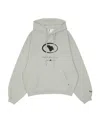 Ader Error Etik Logo Hooded Sweater In Gray