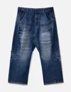 Ader Error Faded Jeans In Blue