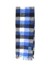 Ader Error Faylen Muffler Wool Blend Scarf In Blue