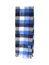 Ader Error Faylen Muffler Wool Blend Scarf In Blue