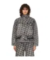 Ader Error Flip Pocket Button Denim Coat In Black