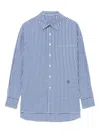 Ader Error Gingham-check Shirt In Blue