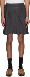 Ader Error Gray 0202 Shorts In Dark Grey