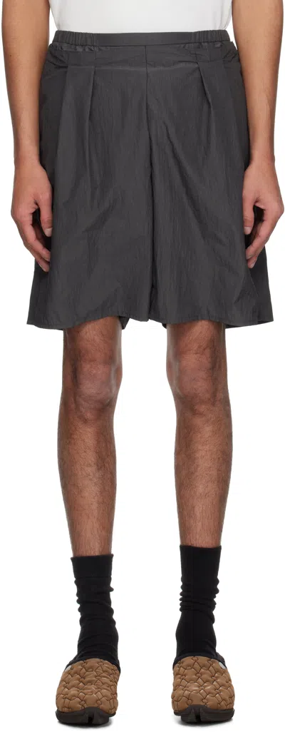 Ader Error Gray 0202 Shorts In Dark Grey