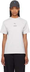 Ader Error Gray Bee T-shirt In Gray