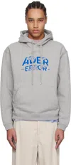 Ader Error Logo-embroidered Hoodie In Gray