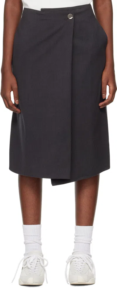 Ader Error Gray Product. 63 Midi Skirt In Grey