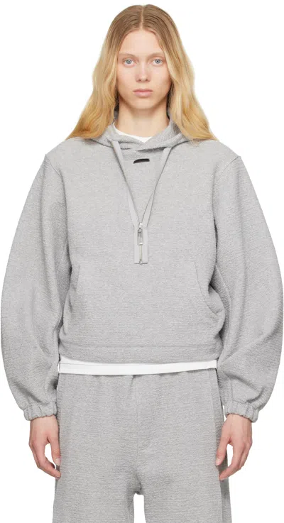 Ader Error Gray Realce Product. 29 Hoodie In Grey