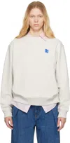 Ader Error 01 Trs Tag Sweatshirt In Oatmeal