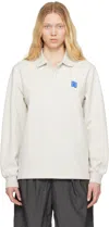 Ader Error Gray Sig; Bl Tag 04 Polo In Oatmeal