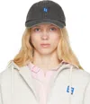 Ader Error Gray Sig; Trs Tag 01 Cap In Charcoal