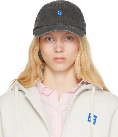 Ader Error Gray Sig; Trs Tag 01 Cap In Charcoal