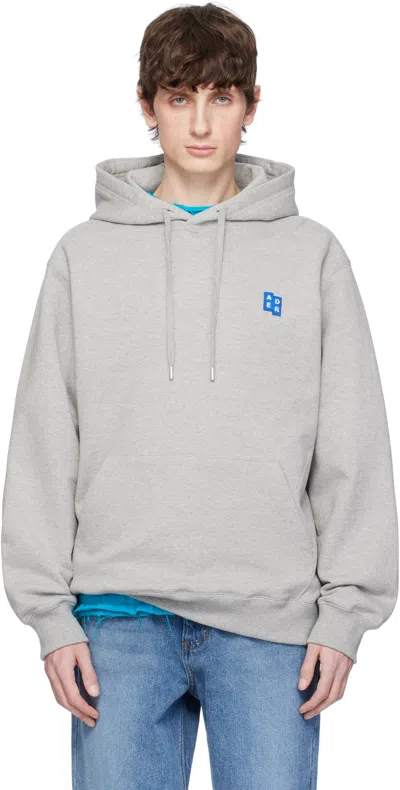 Ader Error Gray Sig; Trs Tag 01 Hoodie In Grey