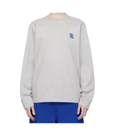 ADER ERROR GRAY SIG; TRS TAG 01 LS T-SHIRT