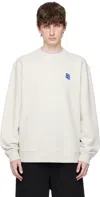 Ader Error Trs Tag 01 Sweatshirt In Oatmeal