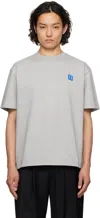 Ader Error Gray Sig; Trs Tag 01 T-shirt In Grey
