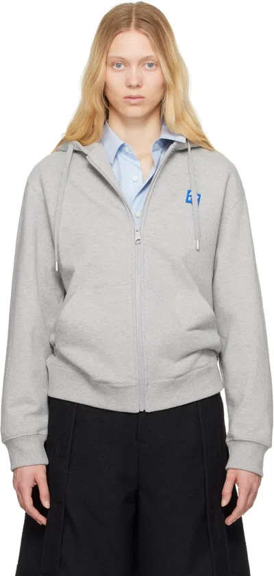 ADER ERROR GRAY SIG; TRS TAG 01 ZIP-UP HOODIE
