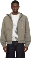 Ader Error Gray Trs Tag Hoodie In Charcoal