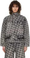 Ader Error Gray Tenit Trucker Denim Jacket In Grey